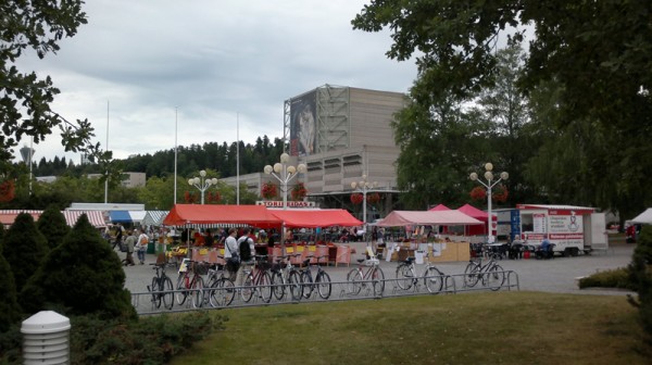 Lahden tori elokuussa 2013.