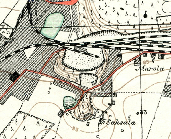 Topografinen kartta vuodelta 1931. 
