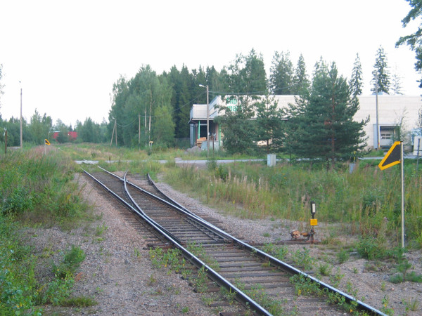 Yrittäjänkadun vaihde vuonna 2005. (Kuva Sauli Hirvonen)